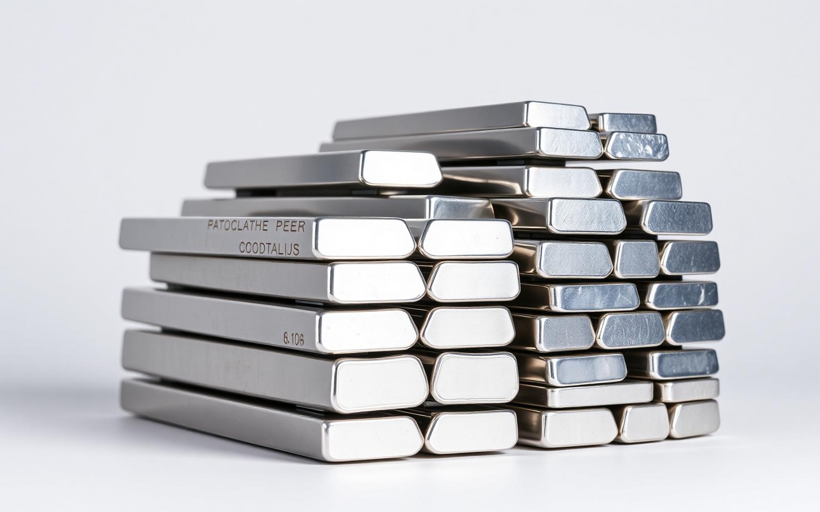 Polished metal ingots